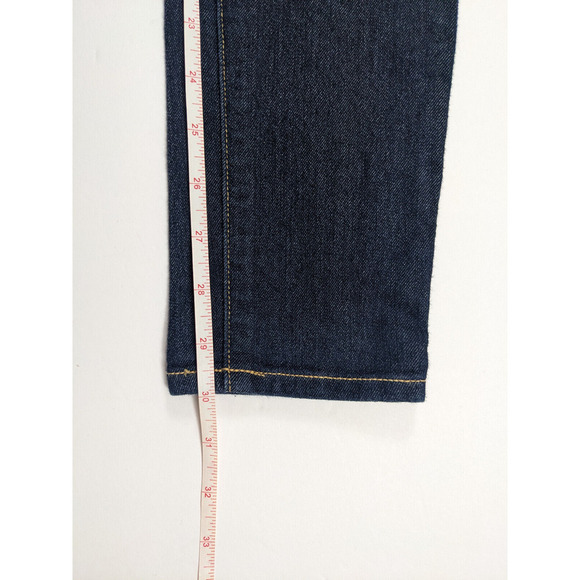 Paige Indio Skinny Jeans Dark Denim Wash 26 Zip Zipper Pockets Stretch Cotton - Picture 6 of 11